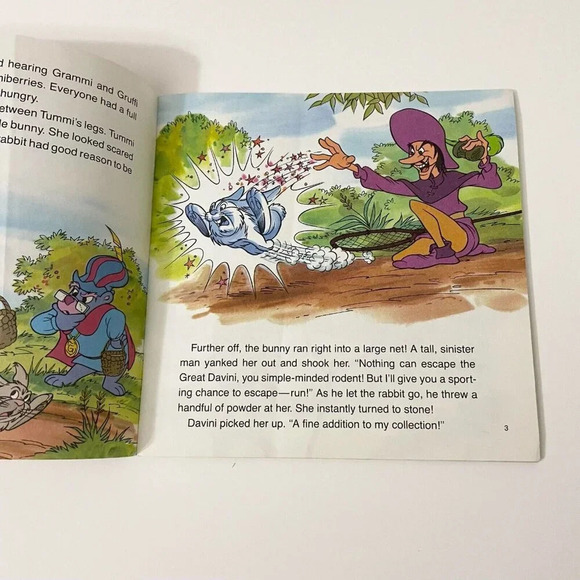 1985 Disneys Gummi Bears Gummies To The  Rescue Read Along Book Only No Record - Picture 12 of 16